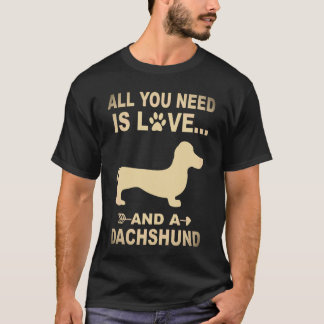 T-shirt 5 Tout ce dont vous avez besoin est l'amour et un