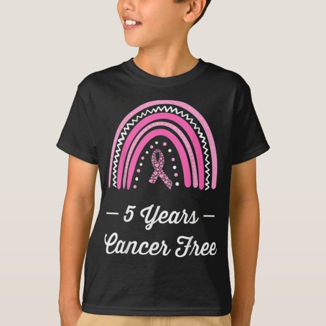 T-shirt 5 Years Breast Cancer Survivor  (Devant)