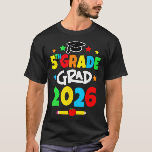 T-shirt 5e année 2026 cinquième année diplômé école primai