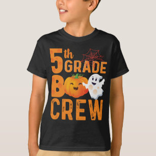 T-shirt 5e année Boo Crew Halloween Cute Citrouille