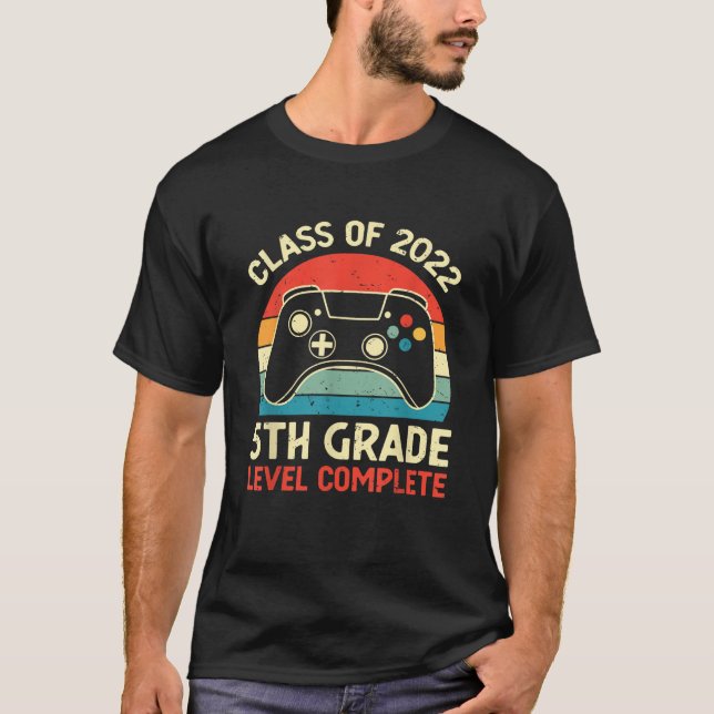T-shirt 5e Année Classe Complète De 2022 Graduation (Devant)