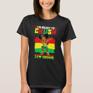T-shirt 5e année Dabbing Black African Girls Retour à Scho
