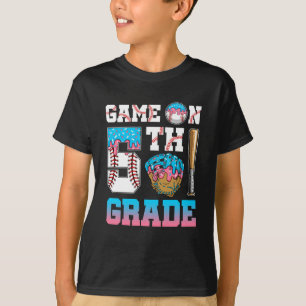 T-shirt 5e année Retour à l'école de baseball goutte glace
