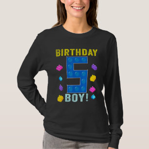 T-shirt 5e anniversaire 5 ans Bâtiment de 5 ans Garçons