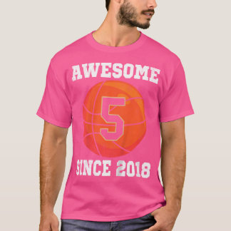 T-shirt 5E Anniversaire Basketball Lover 5 Ans Sports