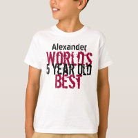 5e anniversaire cadeau World's Meilleur garçon de 