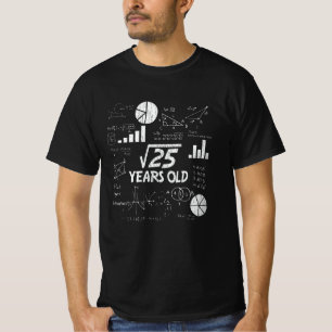 T-shirt 5e anniversaire Carré racine math 5 ans Anniversai
