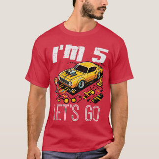 T-shirt 5e Anniversaire Carte De Course Im 5 Lets Go Anniv