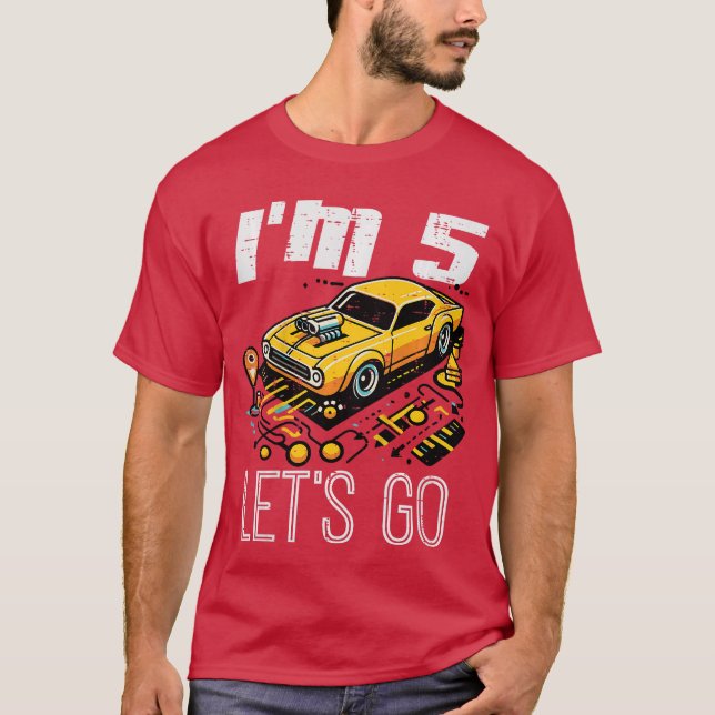 T-shirt 5e Anniversaire Carte De Course Im 5 Lets Go Anniv (Devant)