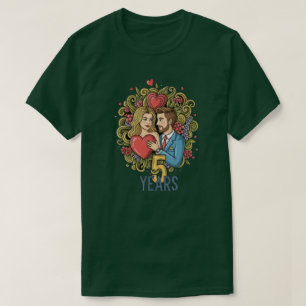 T-shirt 5e anniversaire de mariage