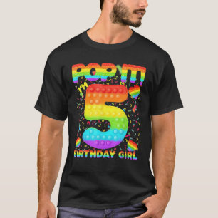 T-shirt 5E Anniversaire Jouet Fidget Pop It Anniversaire F
