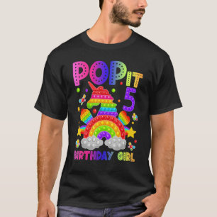 T-shirt 5e anniversaire Jouet Fidget Pop It Anniversaire F