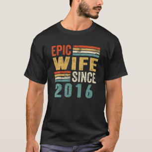 T-shirt 5E Anniversaire Mariage 5 Ans Femme Épic Depuis 20
