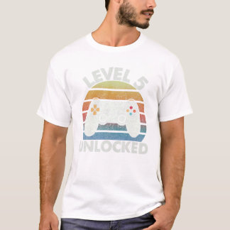 T-shirt 5e anniversaire Niveau 5 débloqué