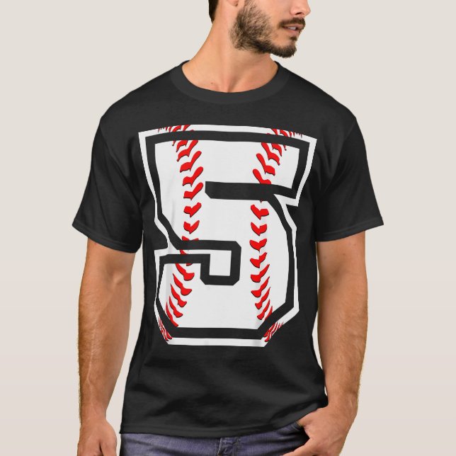 T-shirt 5e Baseball Né 2017 - 5 Ans (Devant)