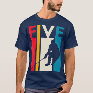 T-shirt 5e cadeau d'anniversaire Cinq hockey Vintage Anniv