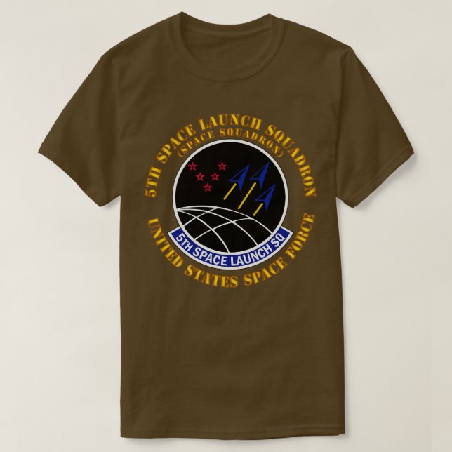 T-shirt 5e Escadron de lancement spatial (Design devant)
