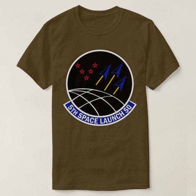 T-shirt 5e Escadron de lancement spatial avec Txt (Design devant)