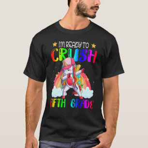T-shirt 5e Grade Uncorn Cinquième Grade Back To Scho