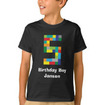 5ème anniversaire de briques en plastique de jouet