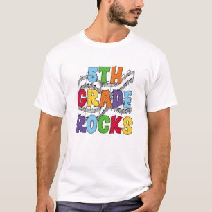 T-shirt 5èmes roches multicolores de catégorie