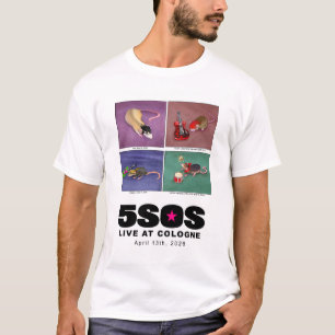 T-Shirt 5SOS qui jouent les airs