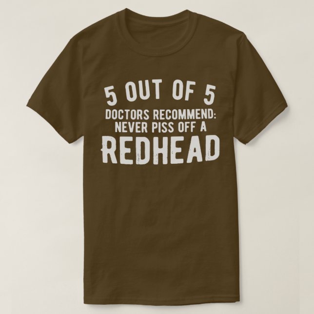 T-shirt 5sur5doctorsrecommandredhead (Design devant)