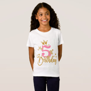 T-shirt 5th Birthday Fifth Birthday