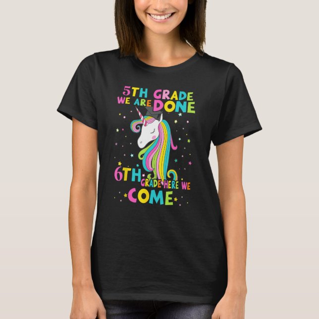 T-shirt 5TH GRADE Graduation Magical Unicorn 6TH GRADE Her (Devant)