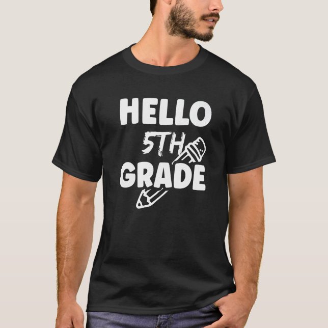 T-shirt 5Th Grade School Pupil Cute Teacher Premium (Devant)