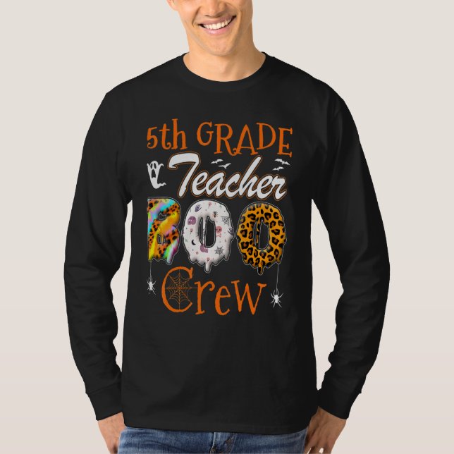 T-shirt 5th Grade Teacher Boo Crew  Teachers Halloween Cos (Devant)