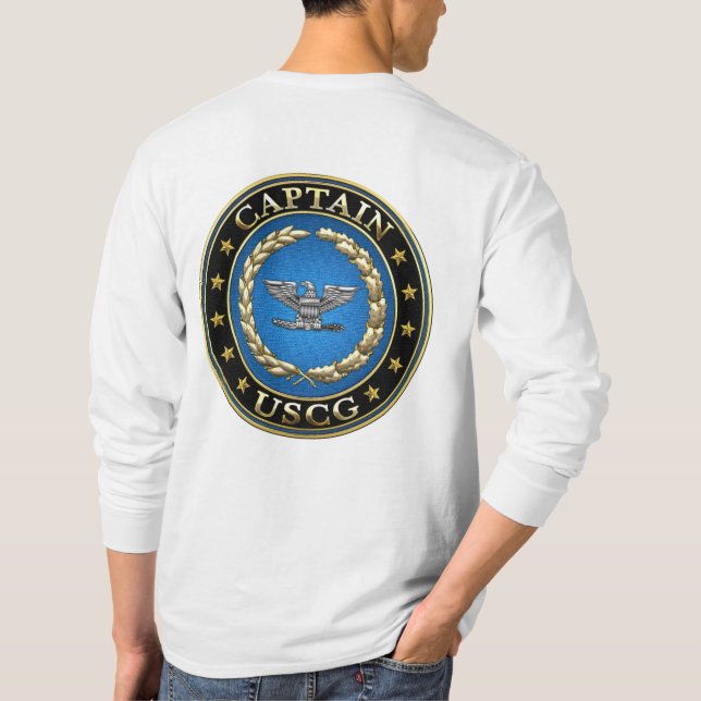 T-shirt [600] Garde côtière : Capitaine (CAPT) (Dos)