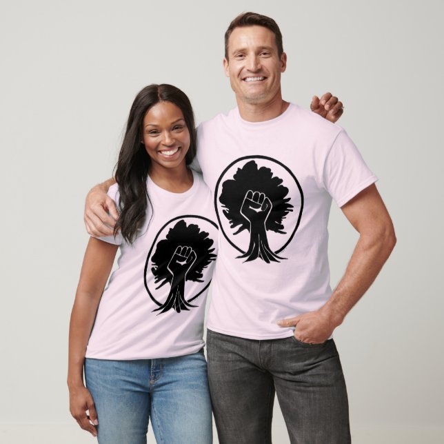 T-shirt 600Arbre-Poing-Noir (Unisexe)