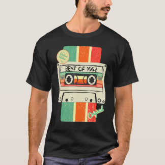 T-shirt 60 Anniversaire Homme, Meilleur De 1962 Vintage, M