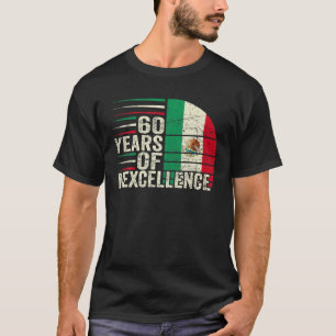 T-shirt 60 Anniversaire Mexicain 60E Anniversaire Pun Vin