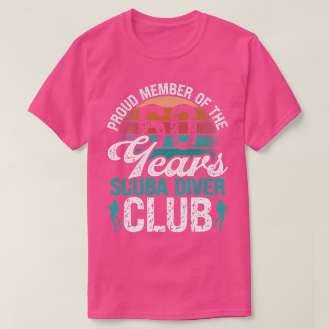 T-shirt 60 Anniversaire Plongée Plongée Plongée Plongée Sc (Design devant)