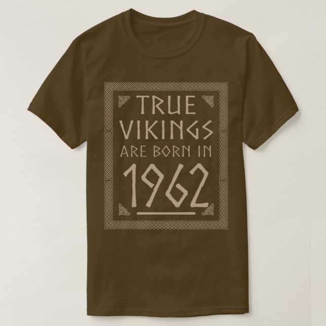 T-shirt 60 Anniversaire Viking Dire Idée Cadeau (Design devant)