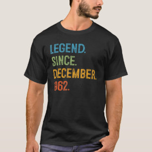 T-shirt 60 ans 60e Anniversaire Hommes Légende depuis déce