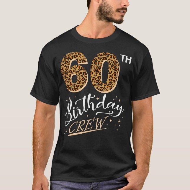 T-shirt 60 ans Anniversaire Empreinte de léopard 60e Anniv (Devant)