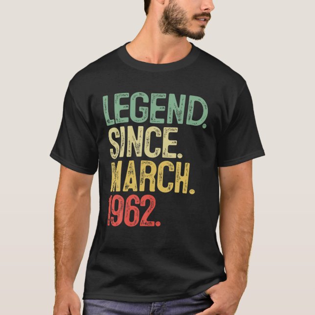 T-shirt 60 Ans Anniversaires Hommes 60E Anniversaire Légen (Devant)