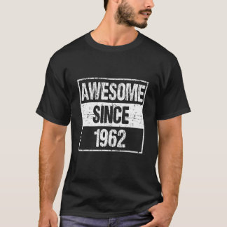 T-shirt 60 Ans Awesome Depuis 1962 60E Anniversaire Cadeau