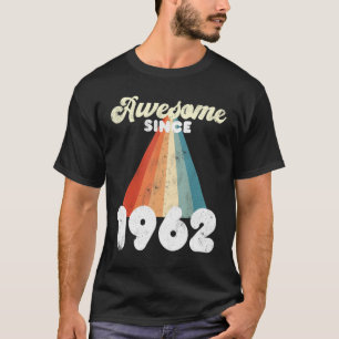 T-shirt 60 ans Awesome depuis 1962 60e anniversaire Hommes