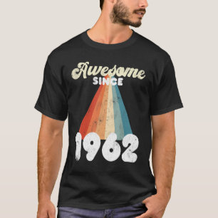 T-shirt 60 Ans Awesome depuis 1962 60e Anniversaire Hommes