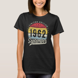 T-shirt 60 Ans Awesome Depuis Septembre 1962 60th Bir