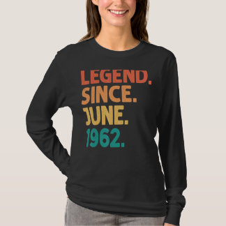 T-shirt 60 ans de légende depuis juin 1962 60e anniversair