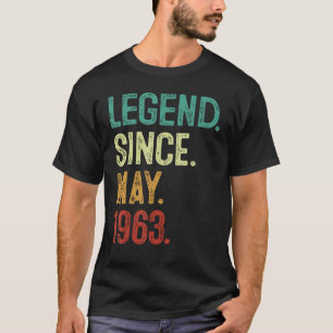 T-shirt 60 ans de légende depuis mai 1963 60e anniversaire