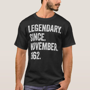T-shirt 60 ans de légende depuis novembre 1962 60th Bi