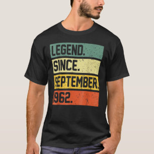 T-shirt 60 ans de légende depuis septembre 1962 60th Bir