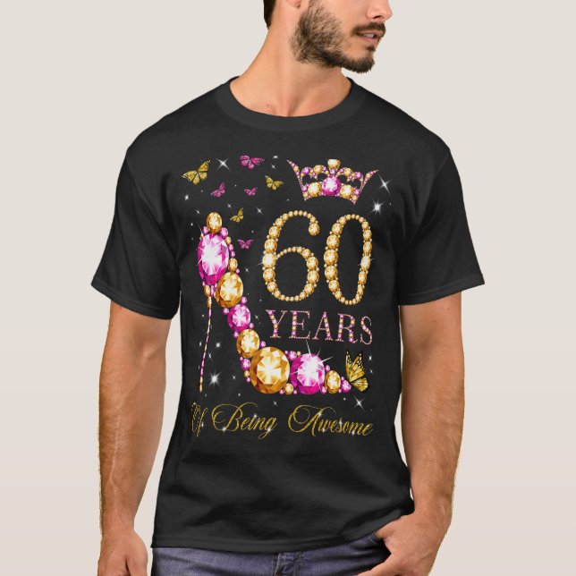 T-shirt 60 ans d'être génial 60 ans 60e anniversaire (Devant)