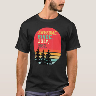 T-shirt 60 Ans Légende Vintage depuis juillet 1962 60e B